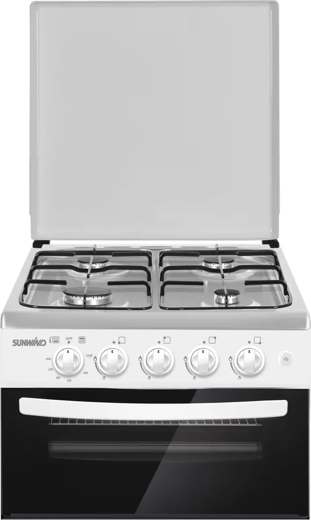 Sunwind 340001 komfyr (Bordkomfyr Cuisine hvit m/metallokk)